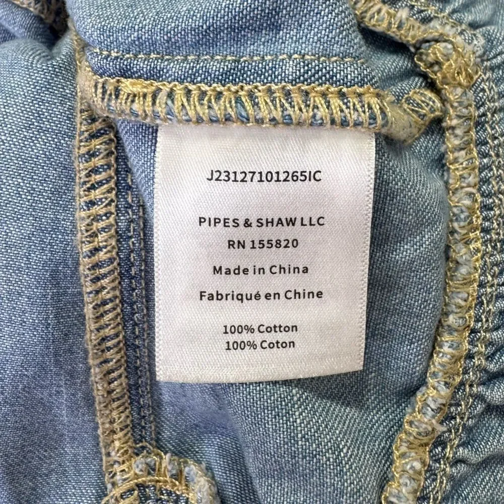 NEW Veronica Beard Chaia Denim Dress Iceberg Size 10 - Picture 12 of 13